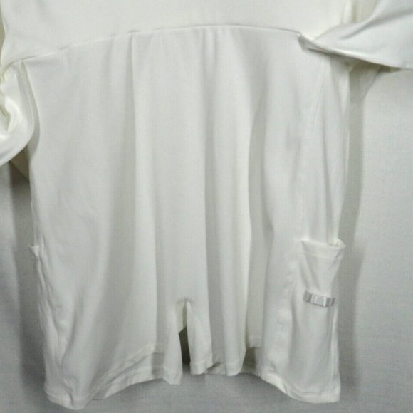 Halara White Sleeveless Half Zip 2 in 1 Golf Mini Dress With Shorts Size XL - Picture 8 of 13